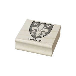 Florentiner Lilien-Wappen Feine Kunst Gummistempel