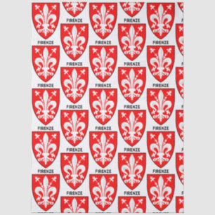 Florentiner Lilien-Wappen Feine Kunst Seidenpapier