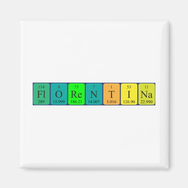 Florentiner Periodenmagnet Magnet (Vorne)