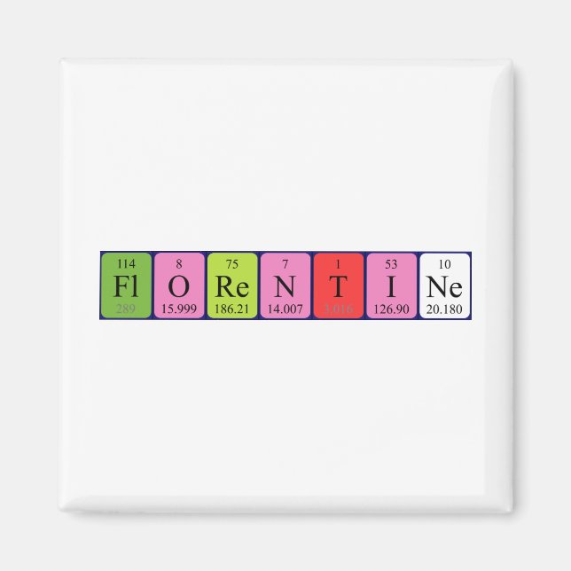 Florentiner Periodenmagnet Magnet (Vorne)