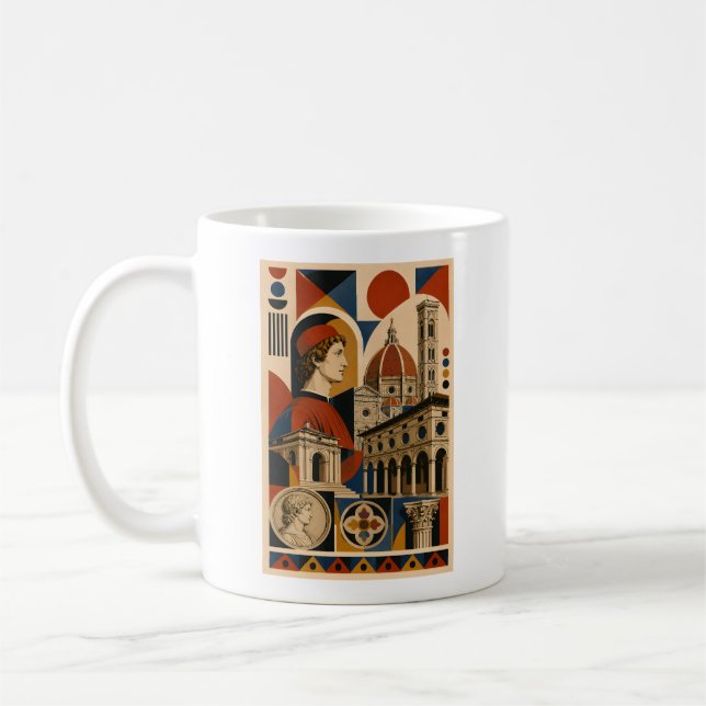 Florentiner Renaissance – Geometrischer Kunstbeche Kaffeetasse (Links)