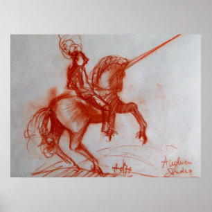 FLORENTINISCHER RITTER ZU PFERD POSTER