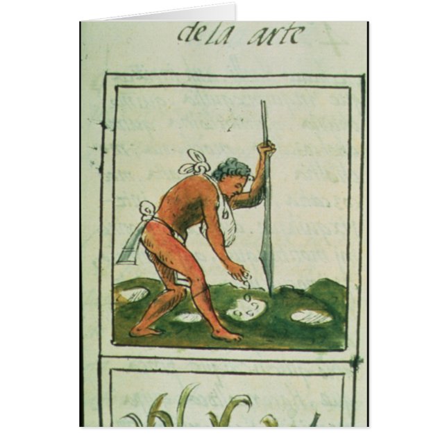 Florentinisches Codex durch Bernardino de Sahagun (Vorne)