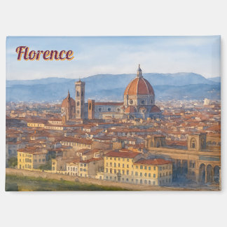 Florenz Aquarell-Skyline Magnet