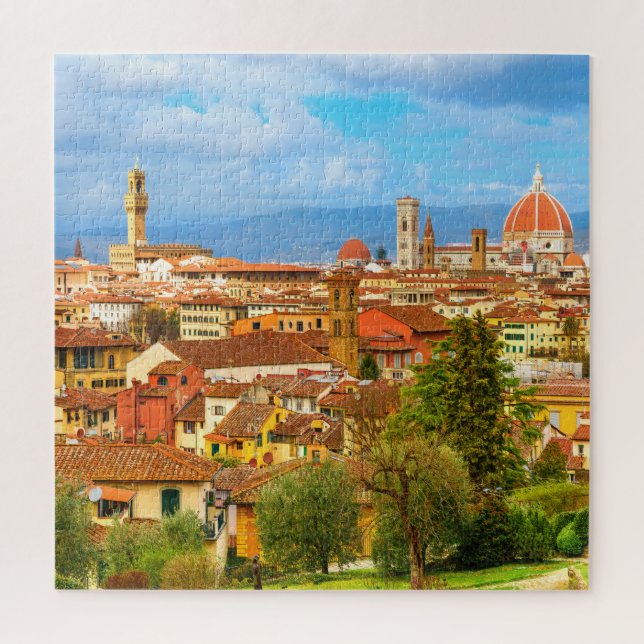 Florenz City Skyline Toskana Italien Puzzle (Vertikal)