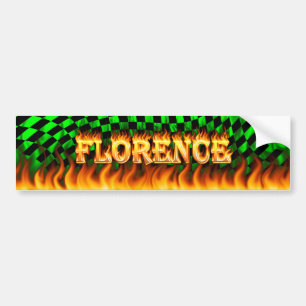 Florenz echtes Feuer und Flammen Autoaufkleber Des