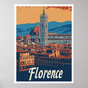 Florenz Italien Art Vintage Poster