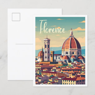 Florenz Italien Art Vintage Postkarte