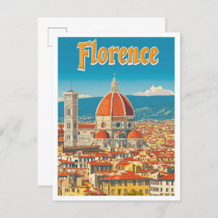 Florenz Italien Art Vintage Postkarte