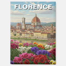Florenz Italien Blume Reisen Magnet