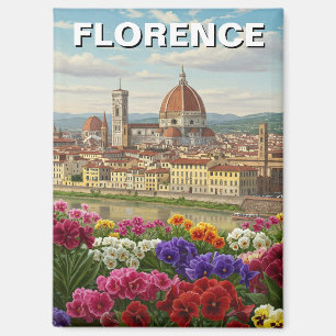 Florenz Italien Blume Reisen Magnet