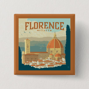 Florenz, Italien Button