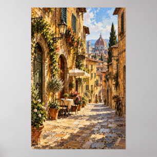 Florenz Italien Duomo Altstadt Straßenwandkunst Poster