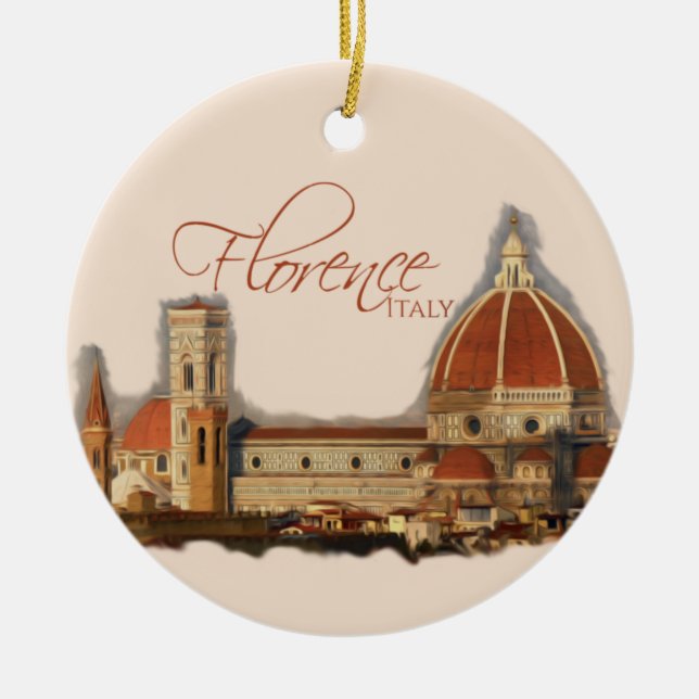 Florenz, Italien: Duomo Keramik Ornament (Vorne)