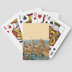 Florenz Italien Duomo Vintage Reise Spielkarten