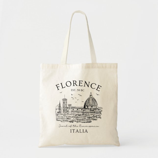 Florenz Italien - Florenz Italienisches Souvenir Tragetasche (Vorne)