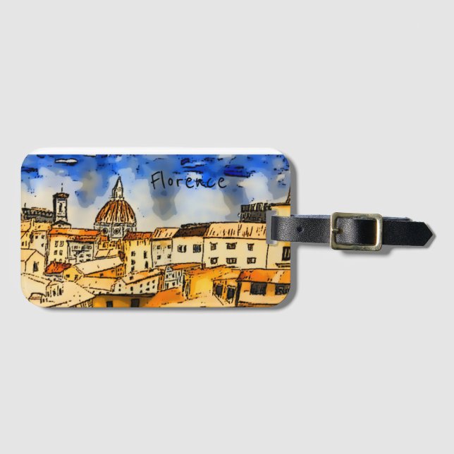 Florenz Italien  Gepäckanhänger (Vorderseite (Horizontal))