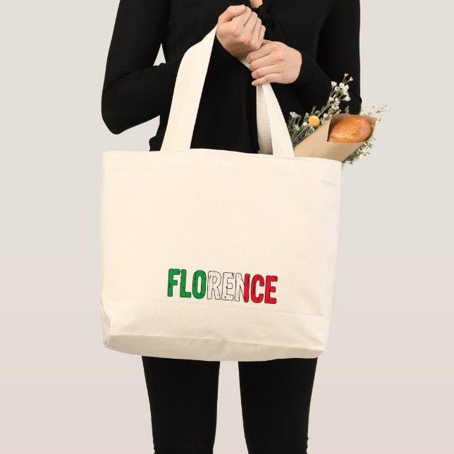 Florenz Italien Jumbo Stoffbeutel (Vorderseite (Produkt))