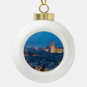 Florenz Italien Keramik Kugel-Ornament