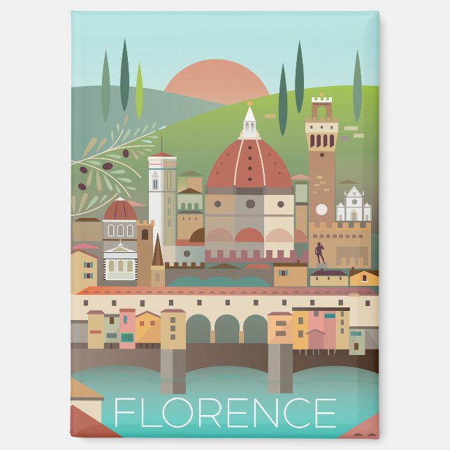 Florenz, Italien Kühlschrank Magnet (Vorderseite)