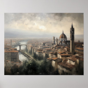 Florenz Italien Malerei Art Print Poster