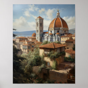 Florenz Italien Malerei Art Print Poster