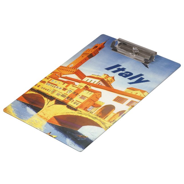 Florenz Italien Ponte Vecchio Bridge Klemmbrett (Schrägansicht)