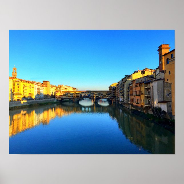 Florenz, Italien - Ponte Vecchio Poster (Vorne)
