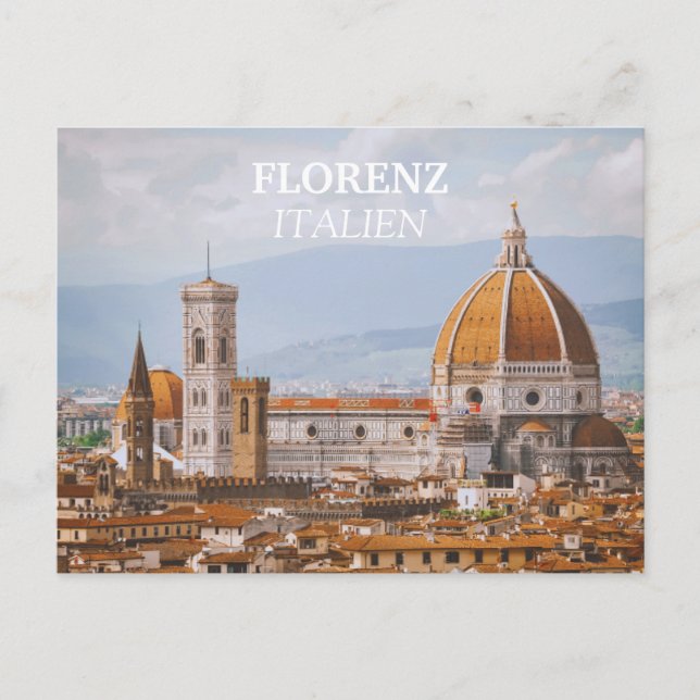 Florenz-Italien Postkarte (Vorderseite)