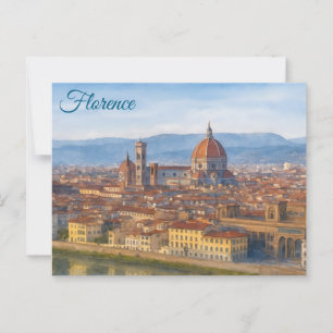 Florenz, Italien Postkarte