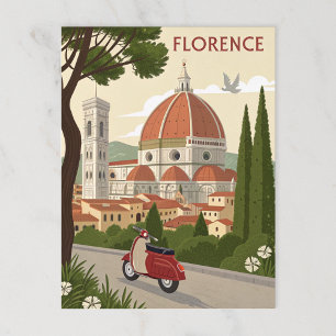 Florenz, Italien Postkarte