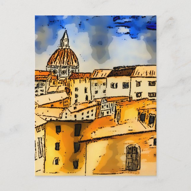 Florenz Italien Postkarte (Vorderseite)