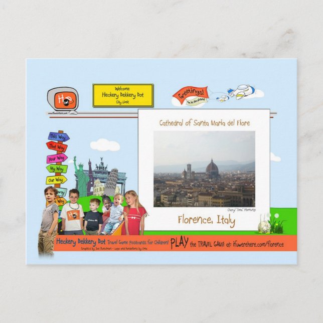 Florenz, Italien Postkarte (Vorderseite)