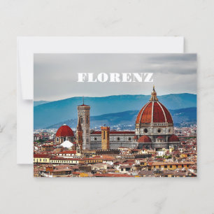 Florenz-Italien Postkarte