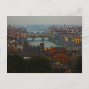 Florenz, Italien Postkarte