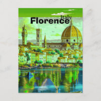 Florenz Italien Reise Postkarte, Florenz Reise Kun