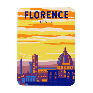 Florenz Italien Reisen Kunst Vintag Magnet