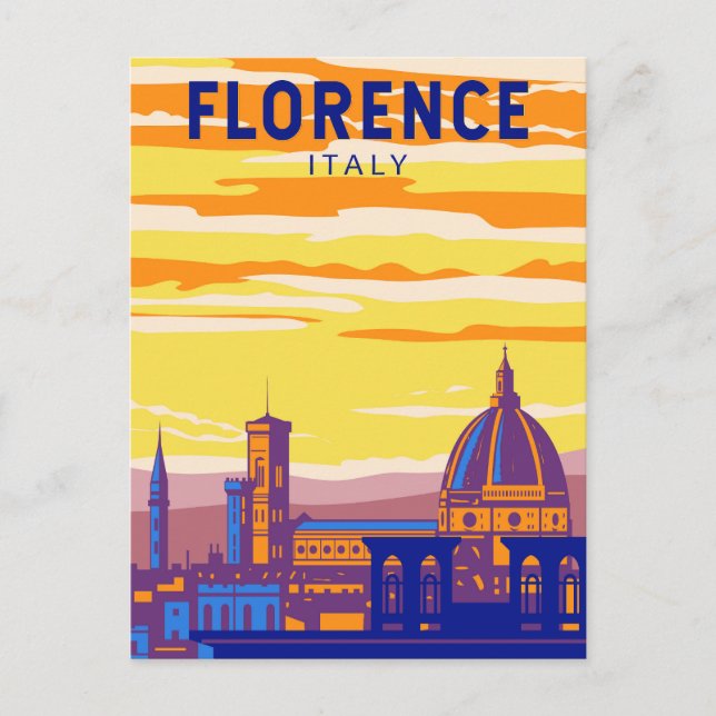 Florenz Italien Reisen Kunst Vintag Postkarte (Vorderseite)