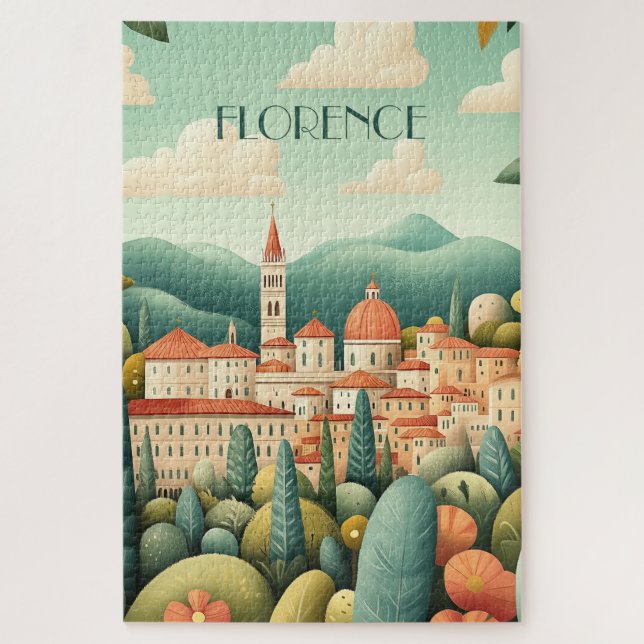 Florenz Italien Reisen Puzzle (Vertikal)