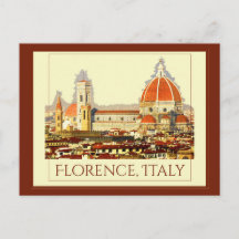 Florenz, Italien Retro-Reiseposter
