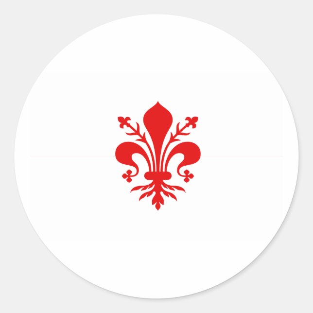 Florenz, Italien Runder Aufkleber (Vorderseite)