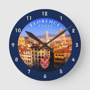 Florenz, Italien - Santa Maria del Fiore Runde Wanduhr