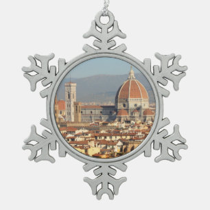 Florenz, Italien Schneeflocken Zinn-Ornament