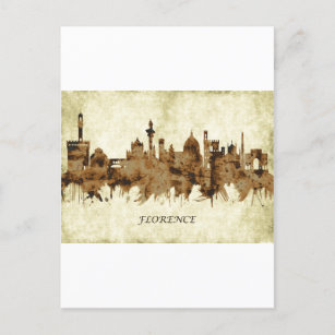 Florenz Italien Stadtbild Feiertagspostkarte