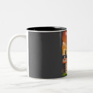Florenz Italien Toskana Vintage Minimal Retro Reis Zweifarbige Tasse