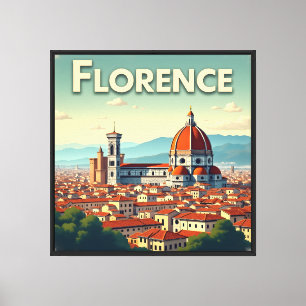 Florenz Italien Vintage Reise Leinwanddruck