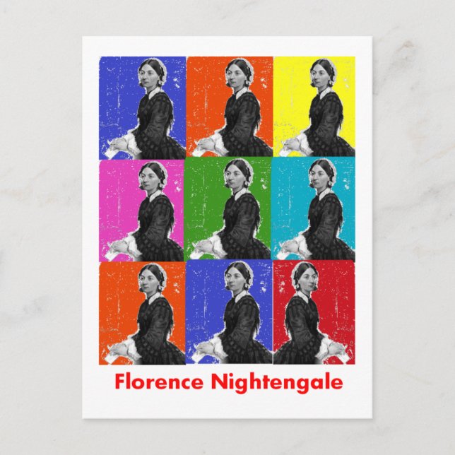 Florenz Nightengale POPART T - Shirt & Geschenke Postkarte (Vorderseite)