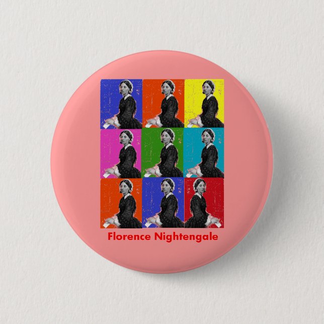 Florenz nightengale POPART T - Shirts u. Geschenke Button (Vorderseite)