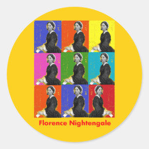 Florenz nightengale POPART T - Shirts u. Geschenke Runder Aufkleber