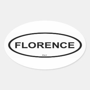 FLORENZ OVALER AUFKLEBER